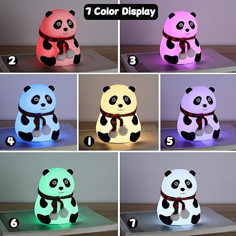 7-Color Changing Panda Night Lamp